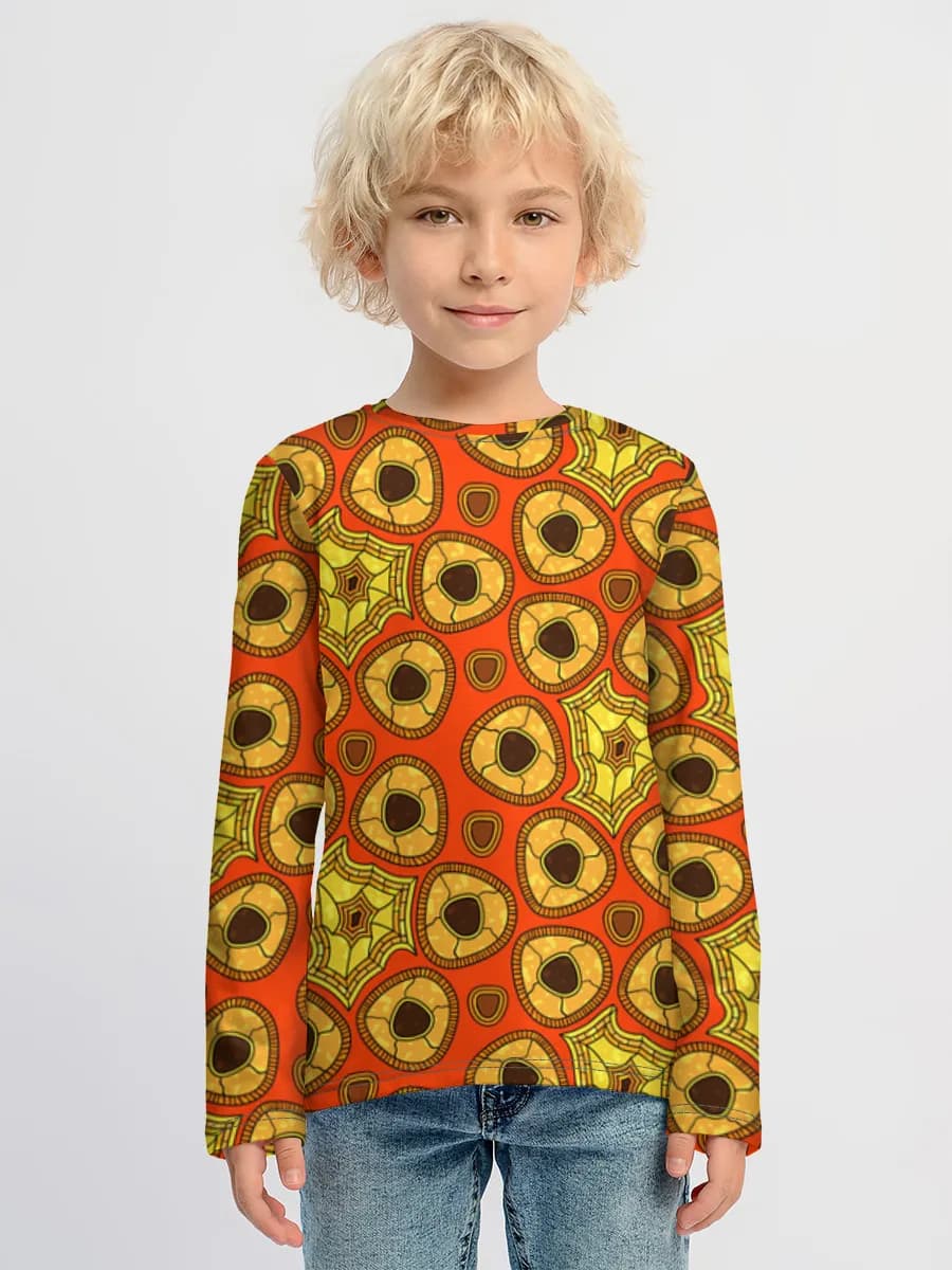 Boys' cotton long sleeve shirt
