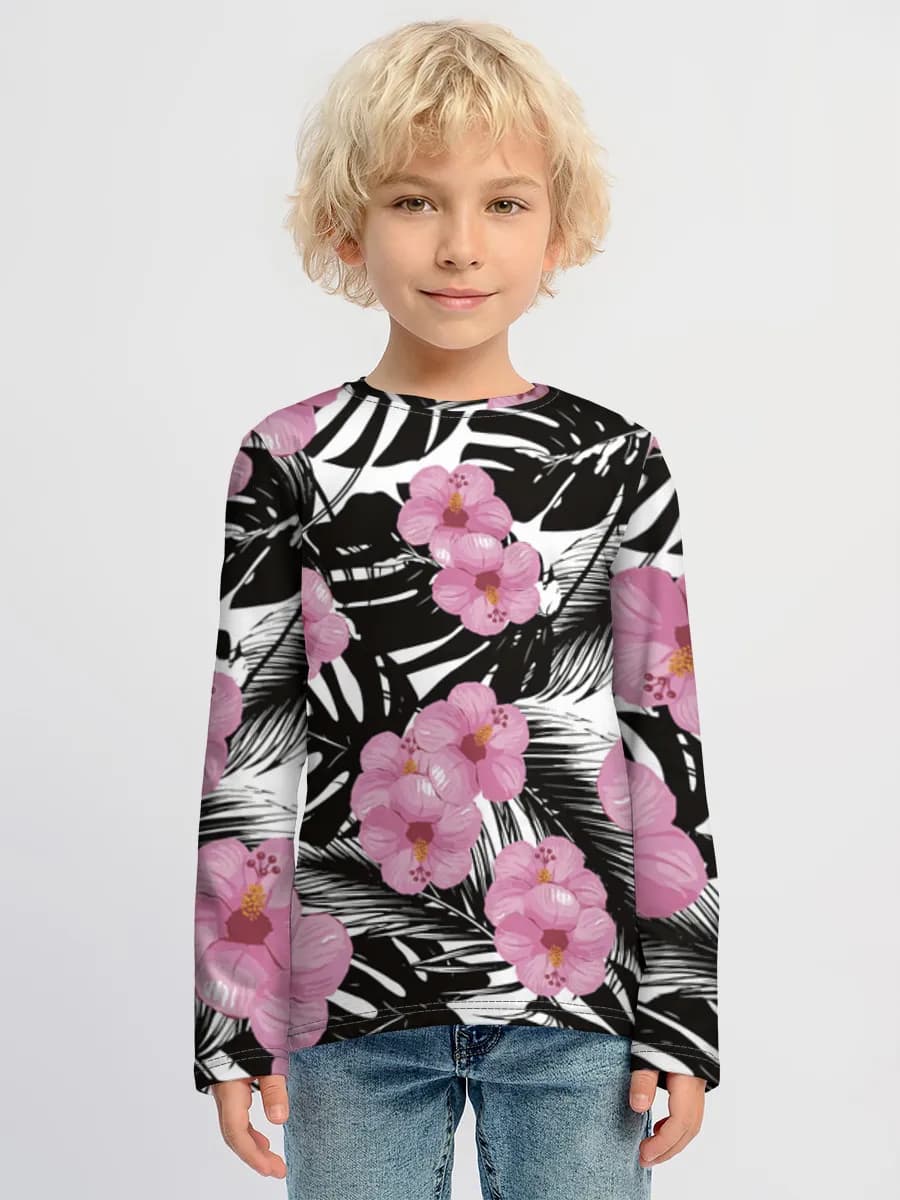 Camiseta Manga Larga de Algodón Niño
