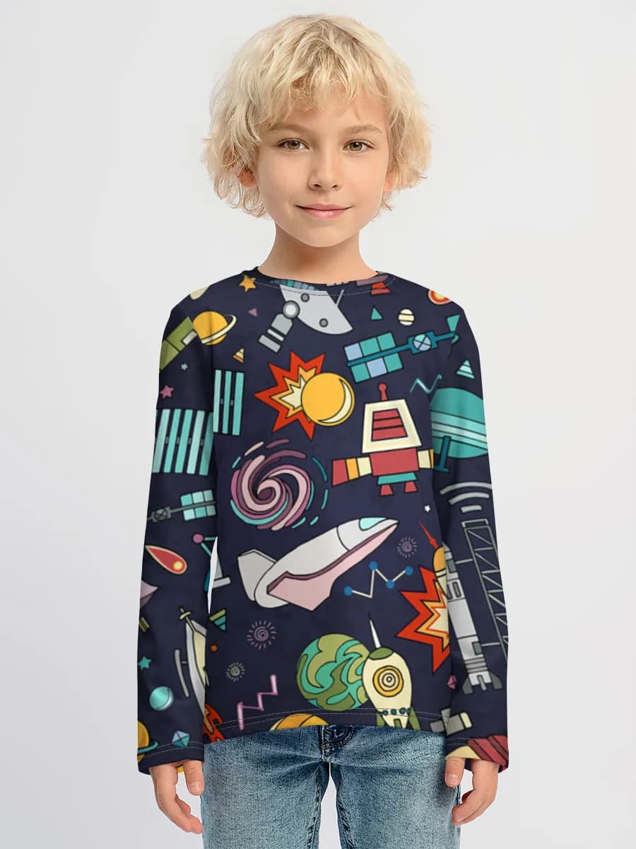 T-shirt manches longues coton garçon