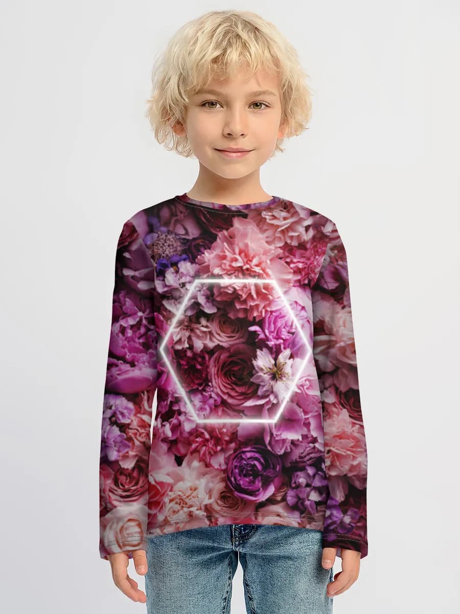Boys' cotton long sleeve shirt