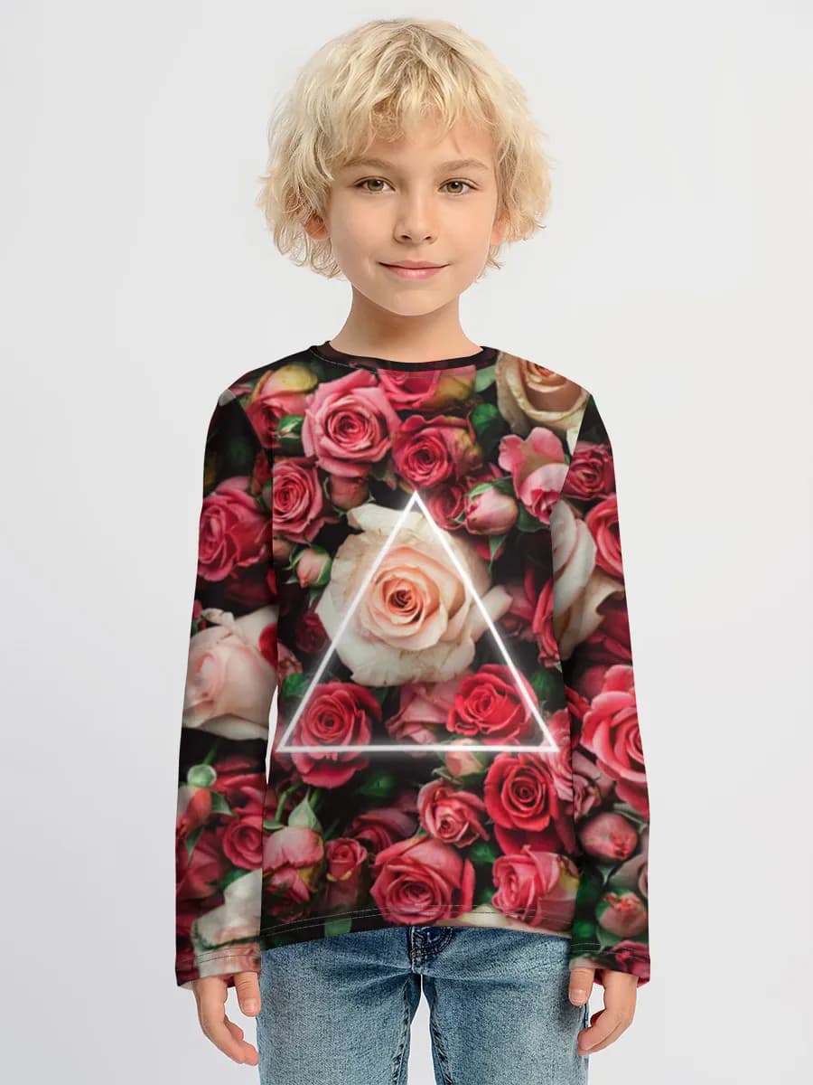 Boys' cotton long sleeve shirt