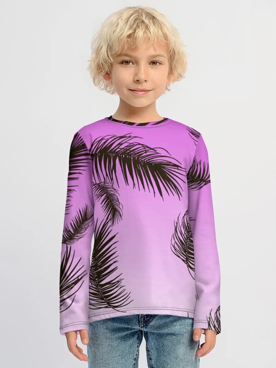 Boys' cotton long sleeve shirt