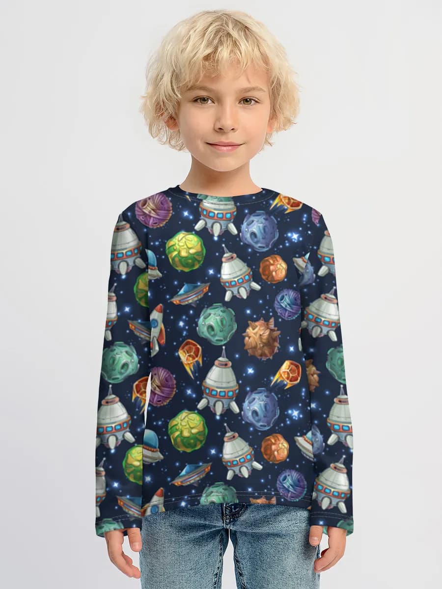 T-shirt manches longues coton garçon