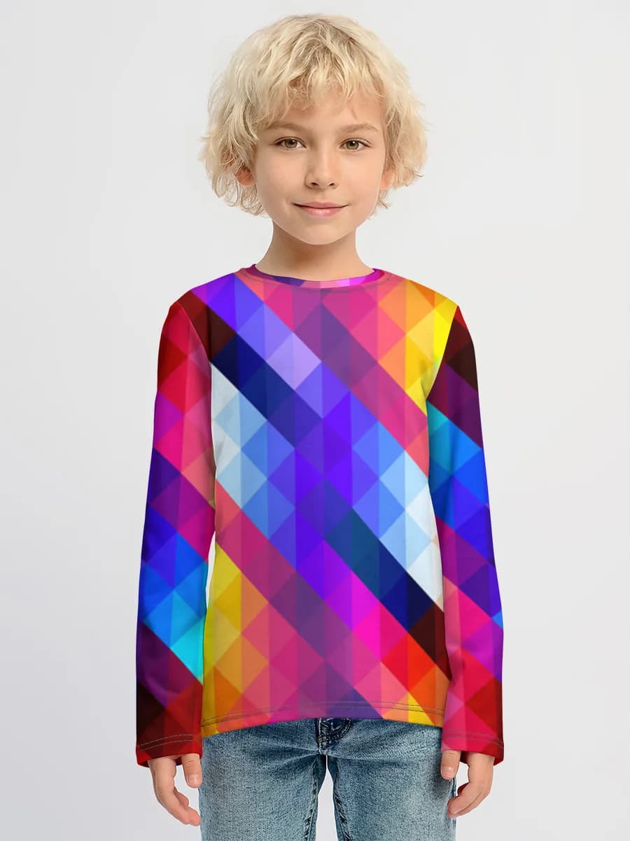 Boys' cotton long sleeve shirt