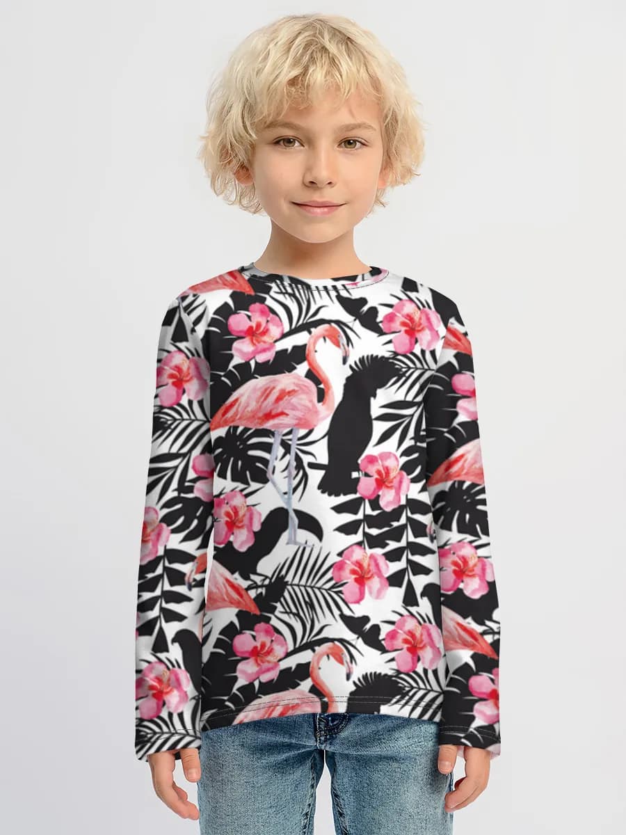 Camiseta Manga Larga de Algodón Niño