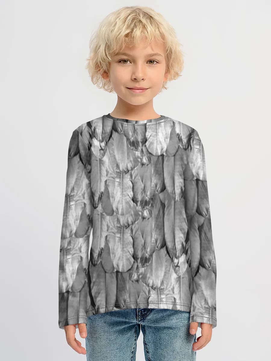 Boys' cotton long sleeve shirt
