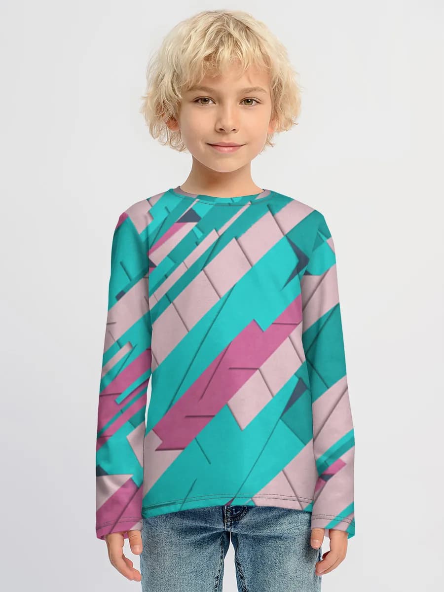 Camiseta Manga Larga de Algodón Niño