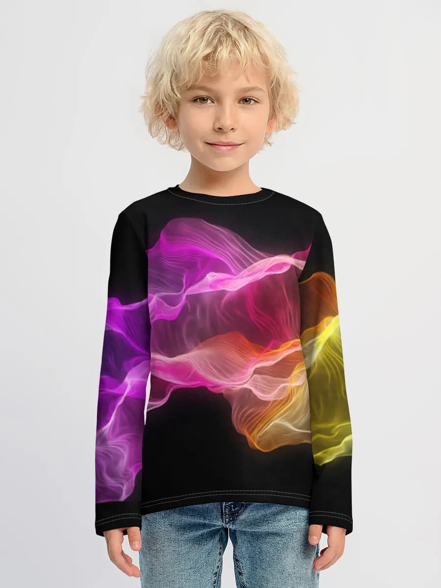 Boys' cotton long sleeve shirt