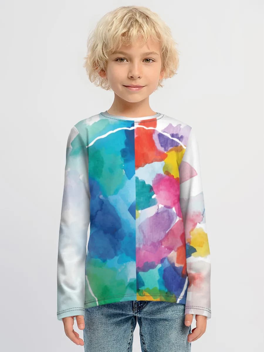 Boys' cotton long sleeve shirt