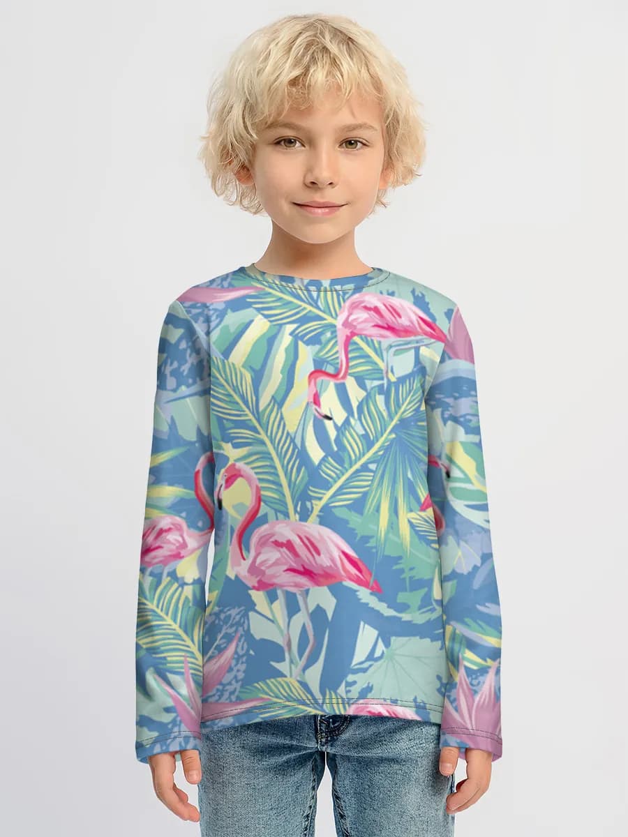 Boys' cotton long sleeve shirt