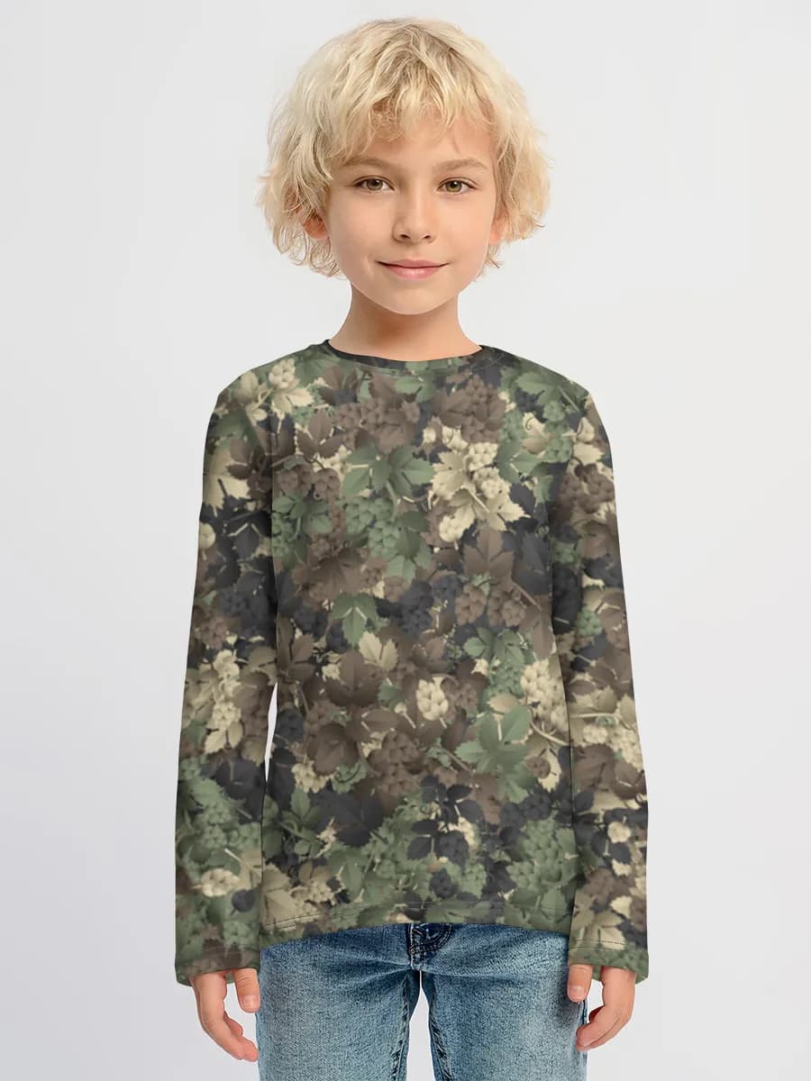 Camiseta Manga Larga de Algodón Niño