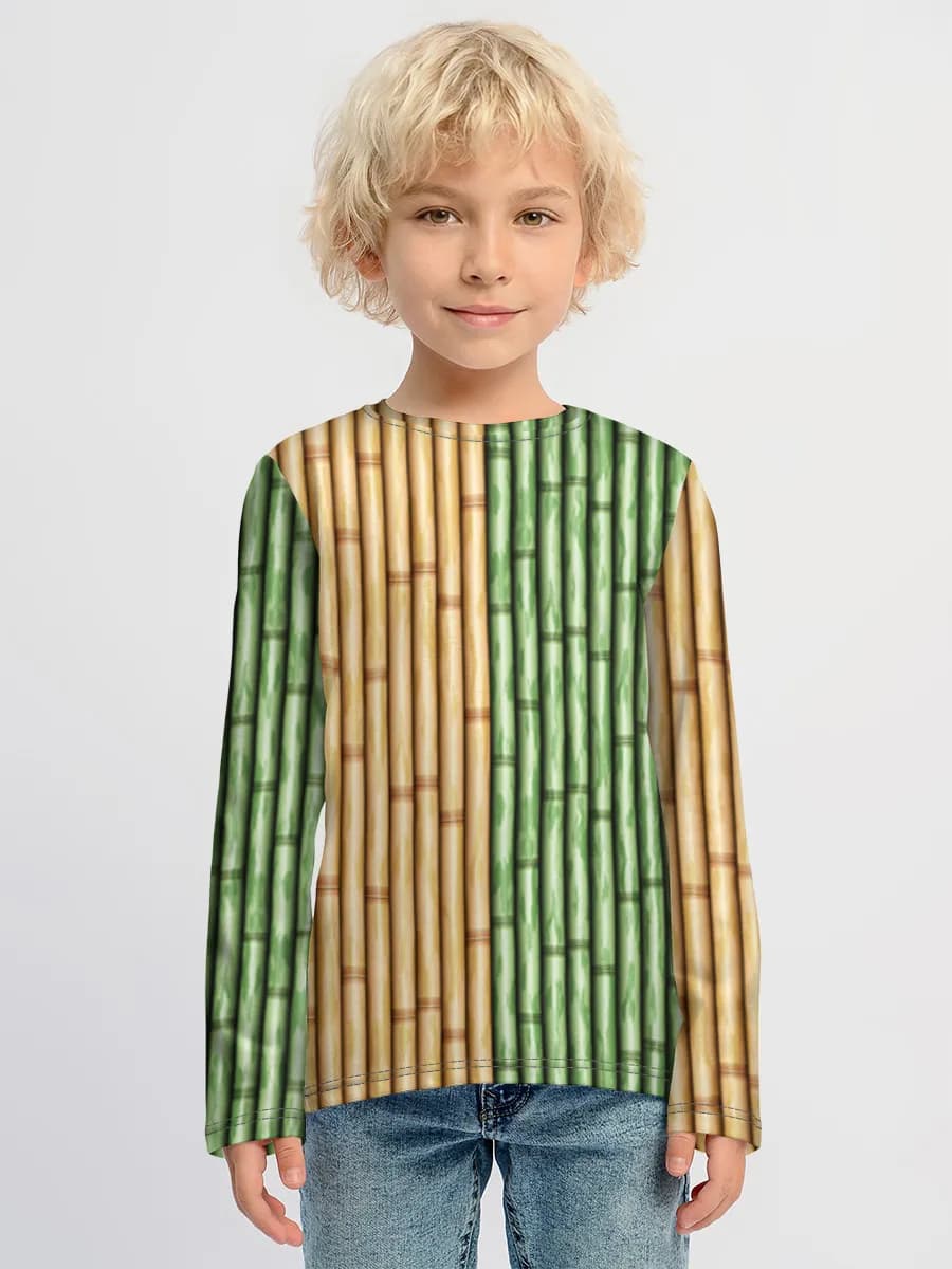 Boys' cotton long sleeve shirt