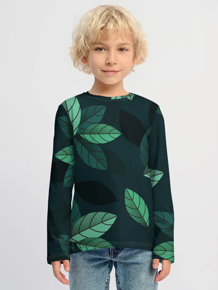 Camiseta Manga Larga de Algodón Niño