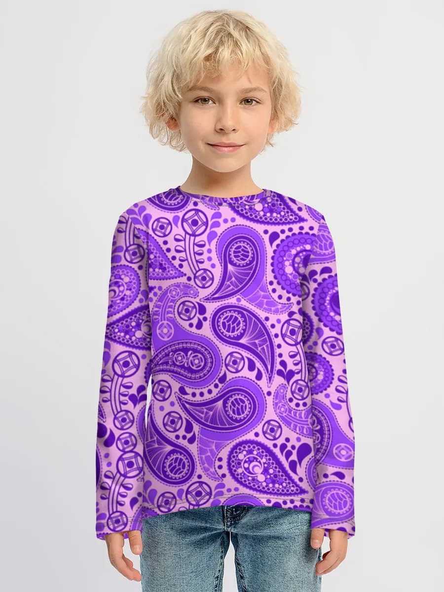 Camiseta Manga Larga de Algodón Niño