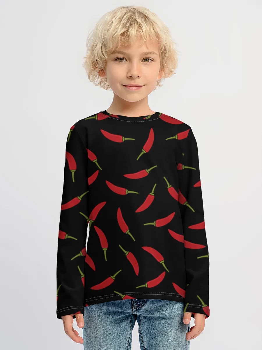 Boys' cotton long sleeve shirt