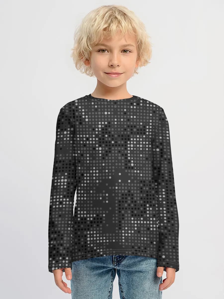 Boys' cotton long sleeve shirt