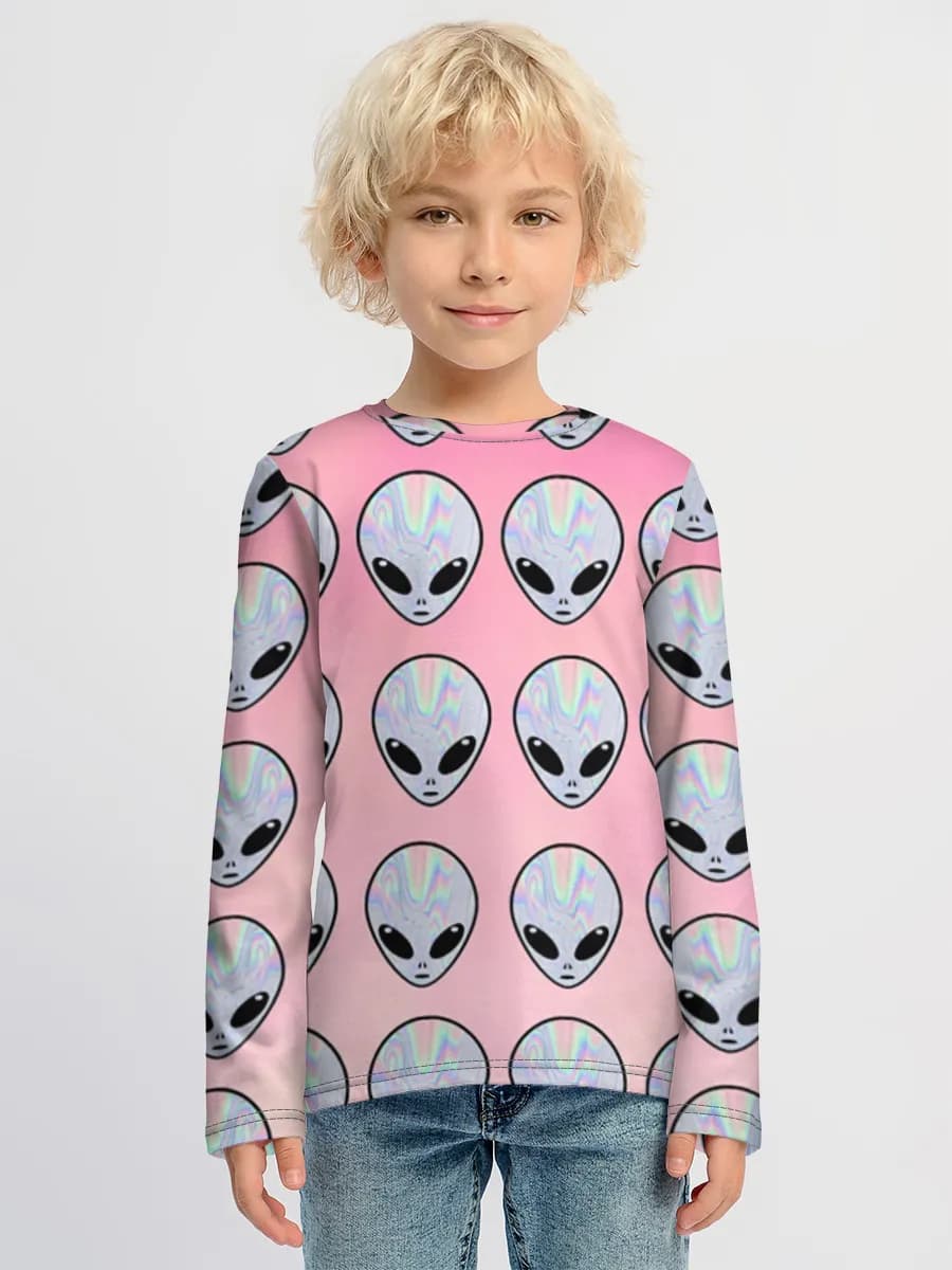 Baumwoll-Langarmshirt Jungen