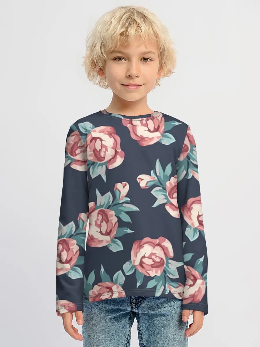 Camiseta Manga Larga de Algodón Niño