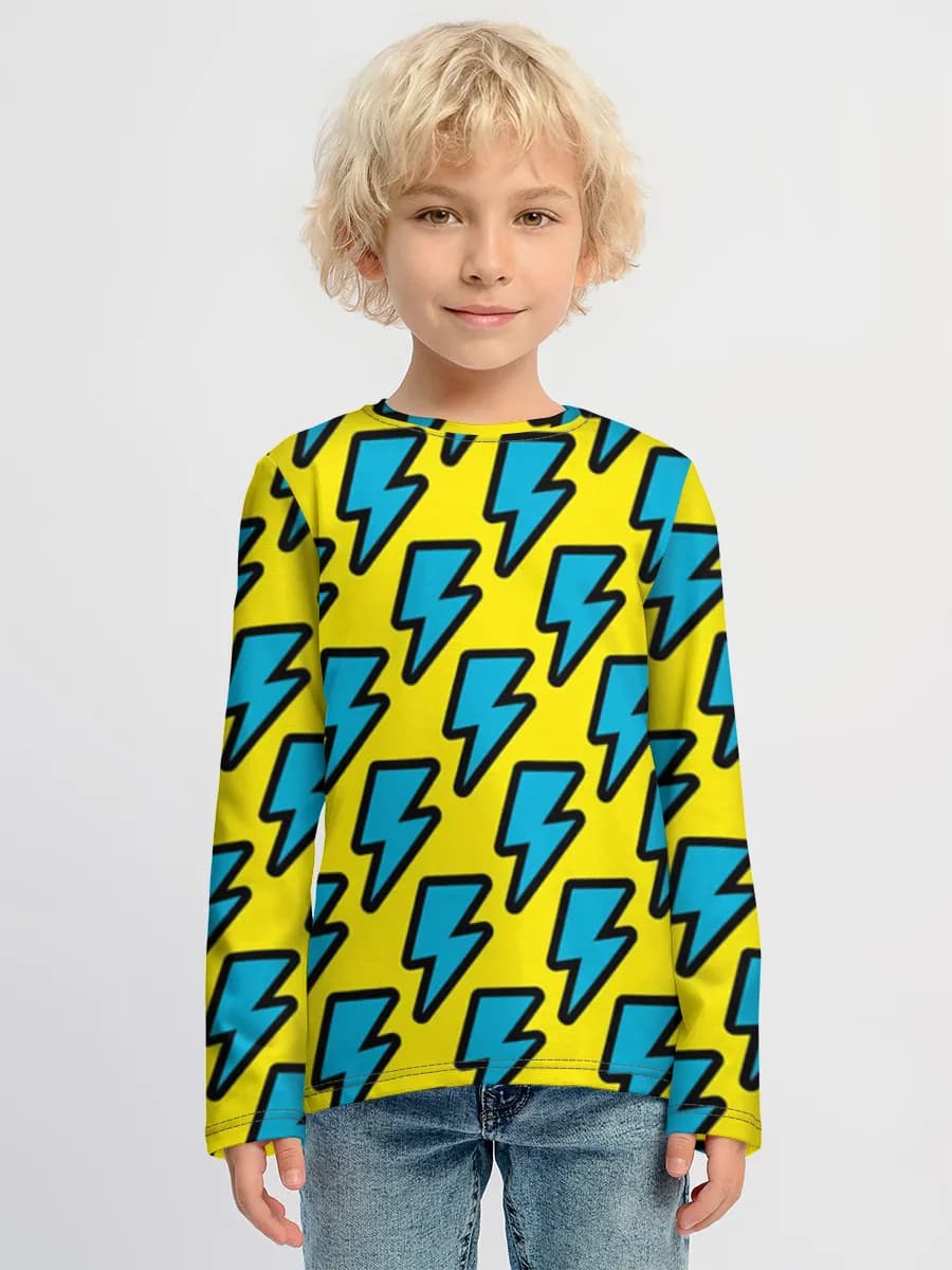 Baumwoll-Langarmshirt Jungen
