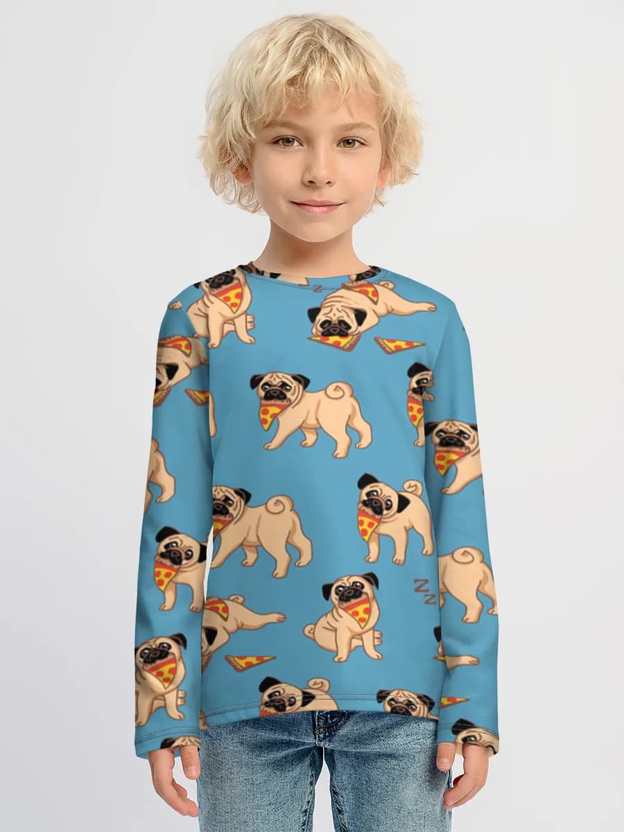 Boys' cotton long sleeve shirt