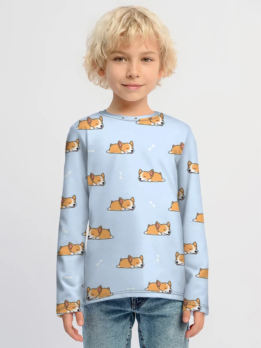 Boys' cotton long sleeve shirt