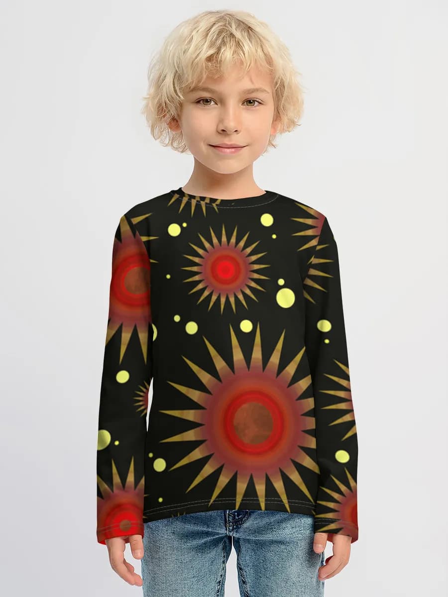 Boys' cotton long sleeve shirt