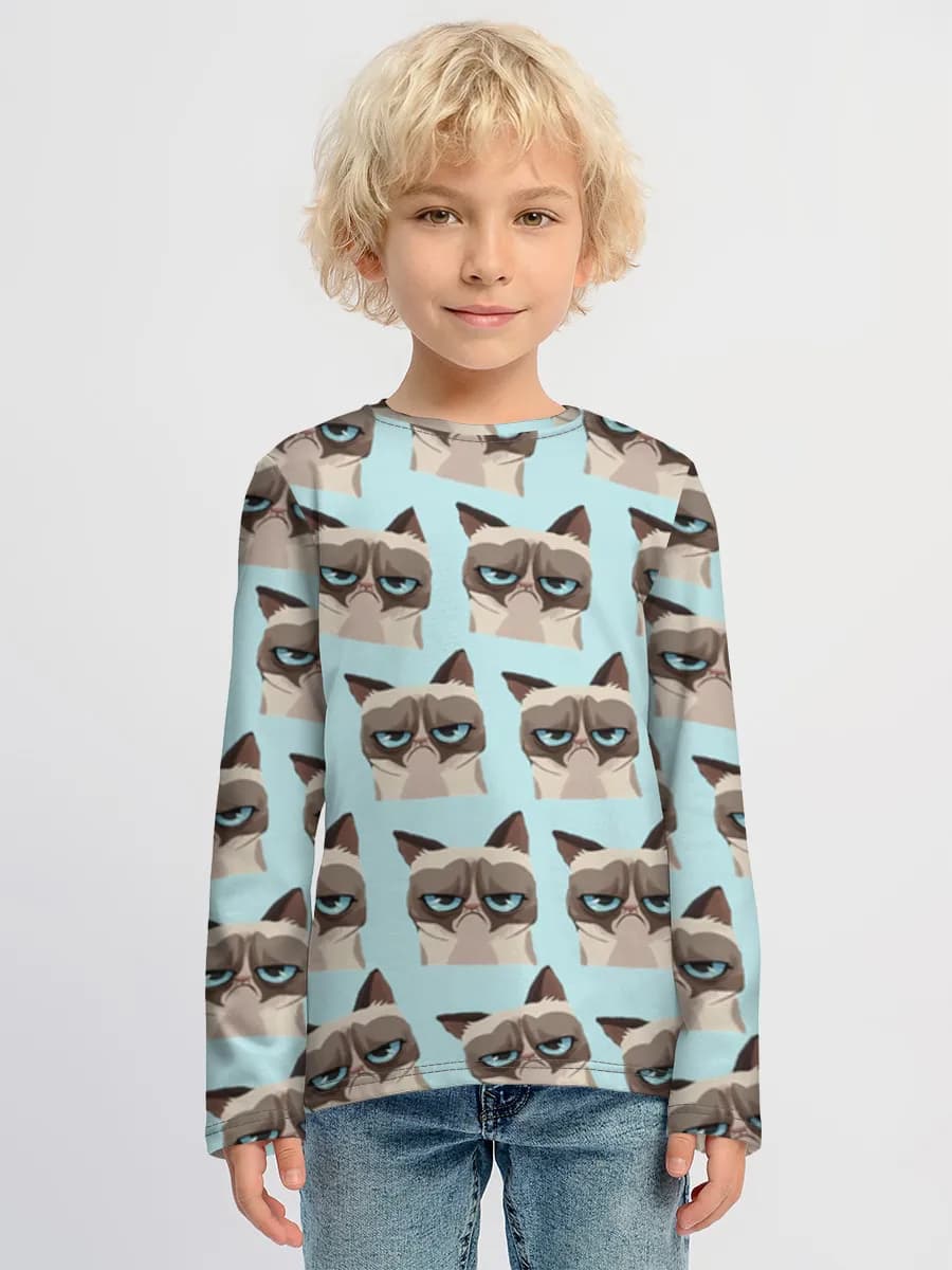 Boys' cotton long sleeve shirt
