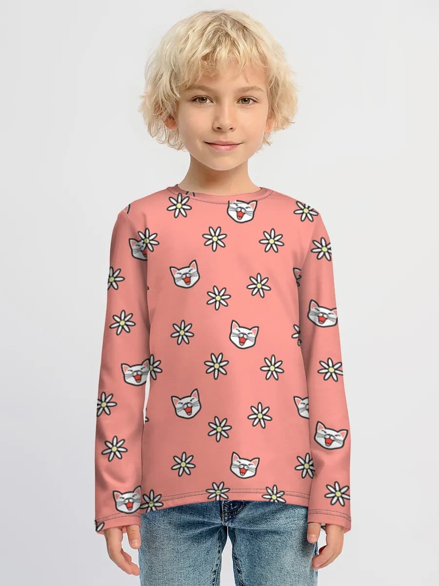 Camiseta Manga Larga de Algodón Niño