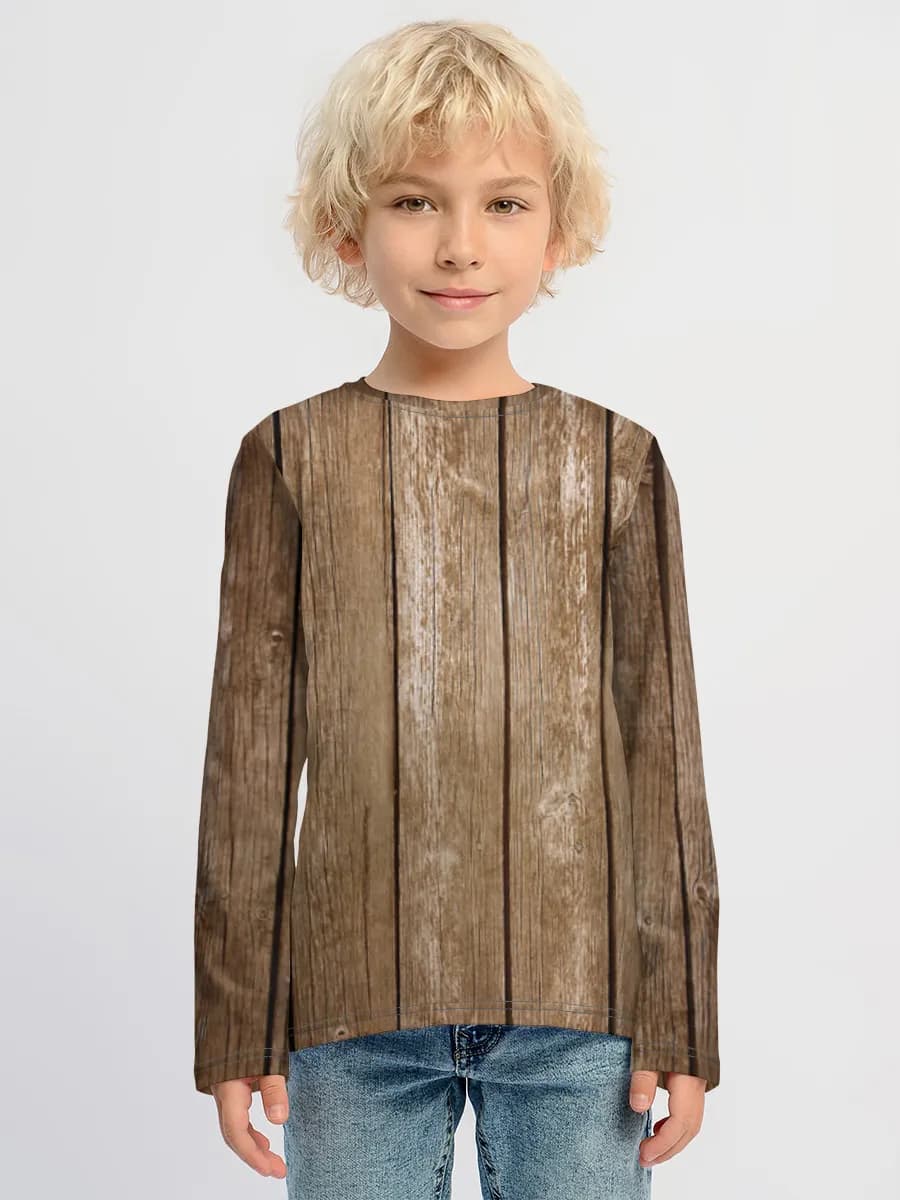 Boys' cotton long sleeve shirt