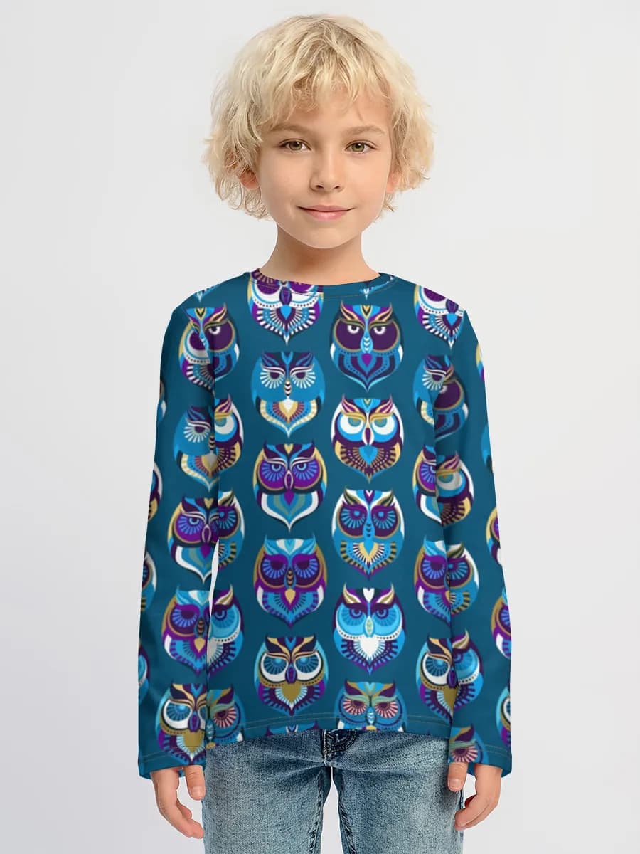 Baumwoll-Langarmshirt Jungen