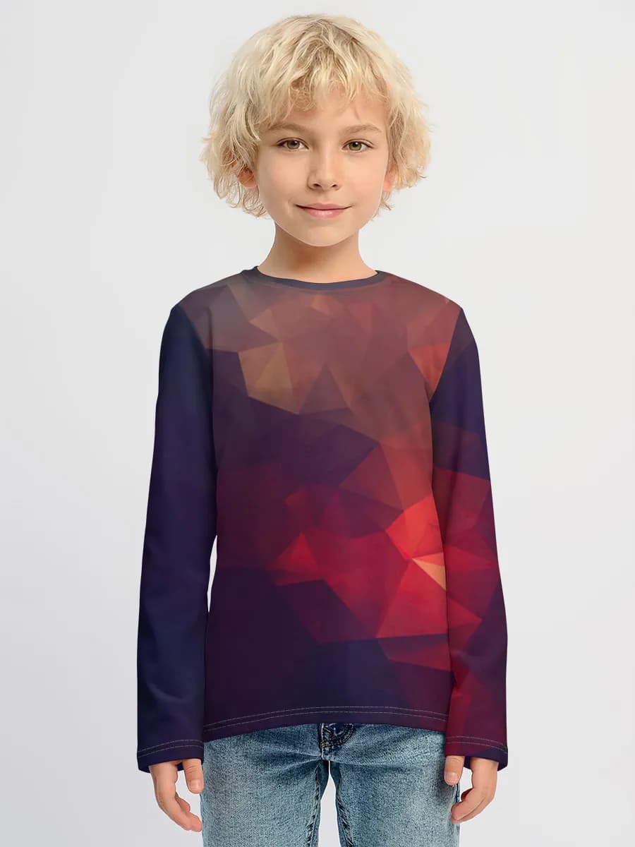 Boys' cotton long sleeve shirt
