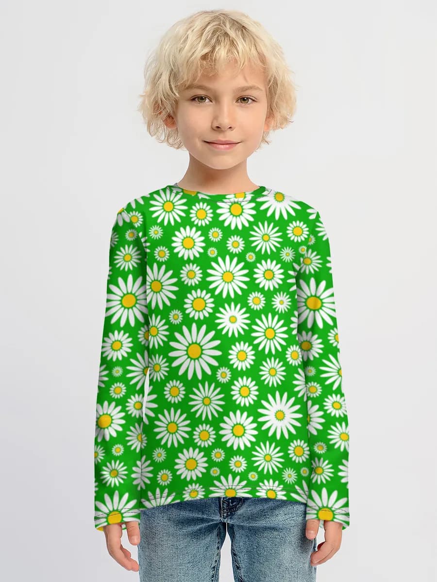 Boys' cotton long sleeve shirt