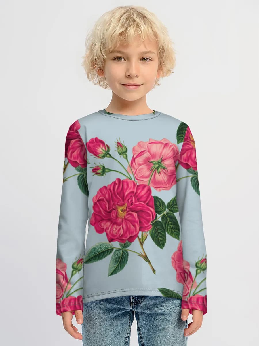 Boys' cotton long sleeve shirt