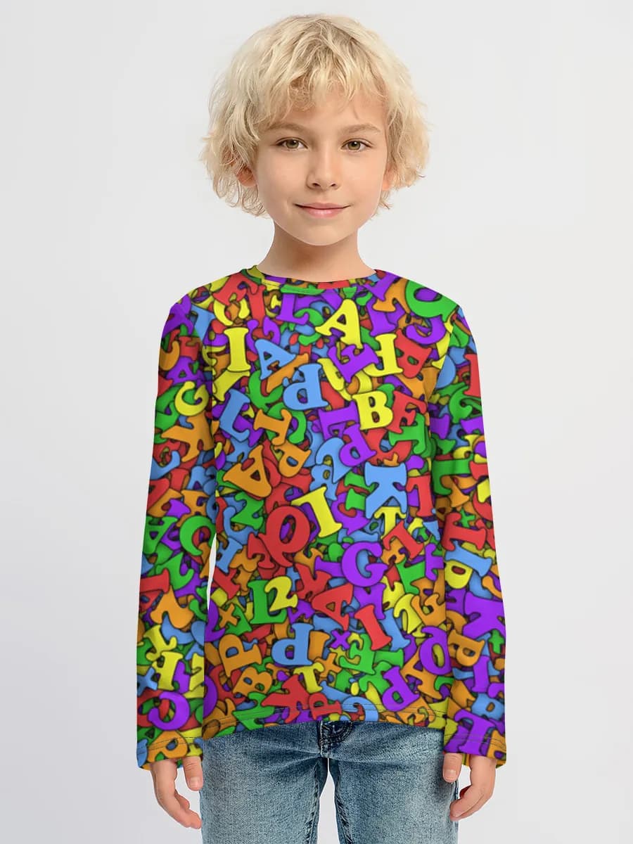 Boys' cotton long sleeve shirt