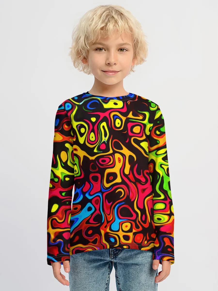 Boys' cotton long sleeve shirt