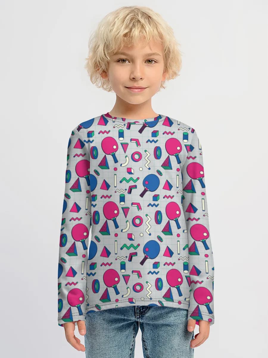 Boys' cotton long sleeve shirt