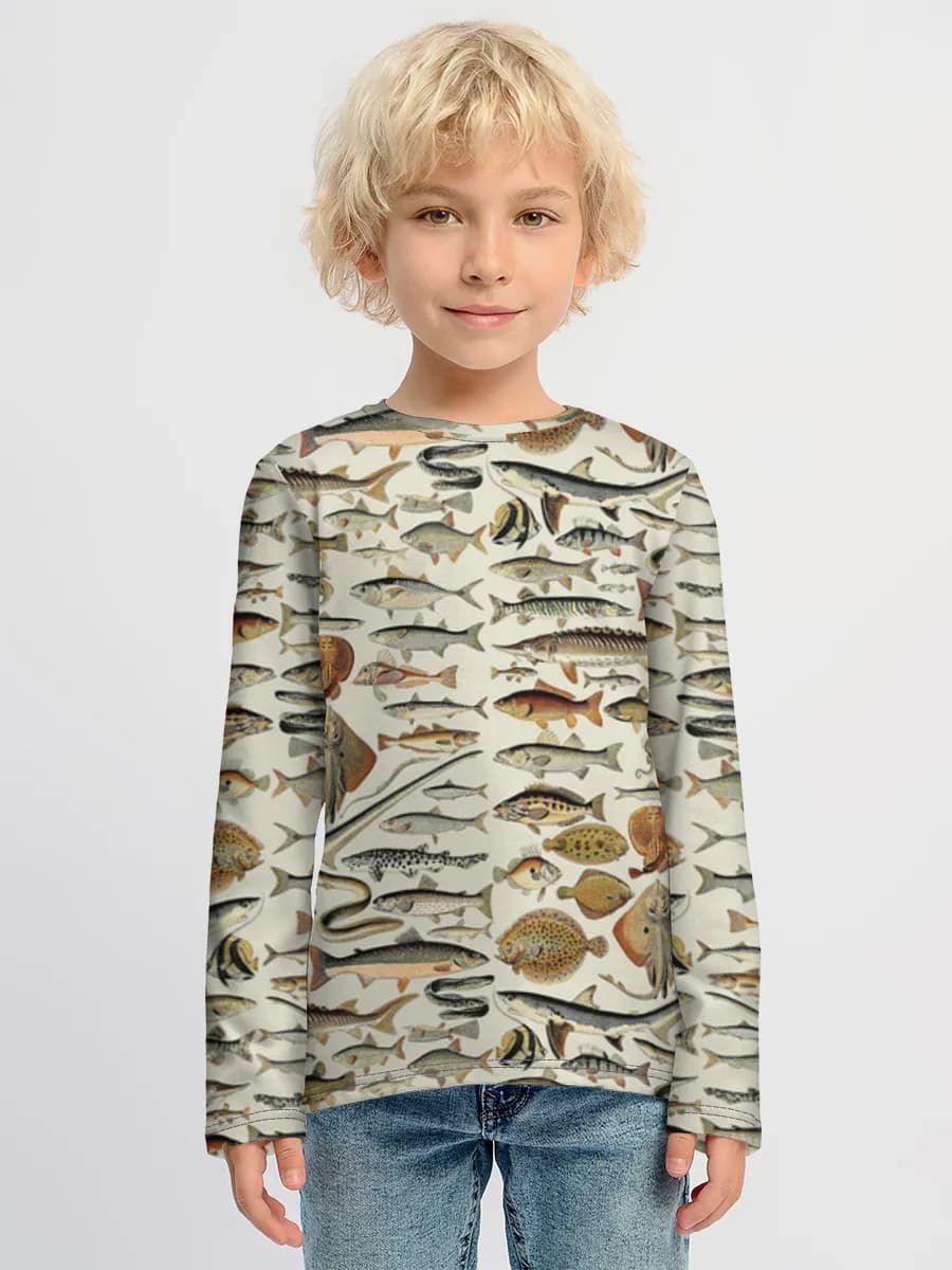 T-shirt manches longues coton garçon