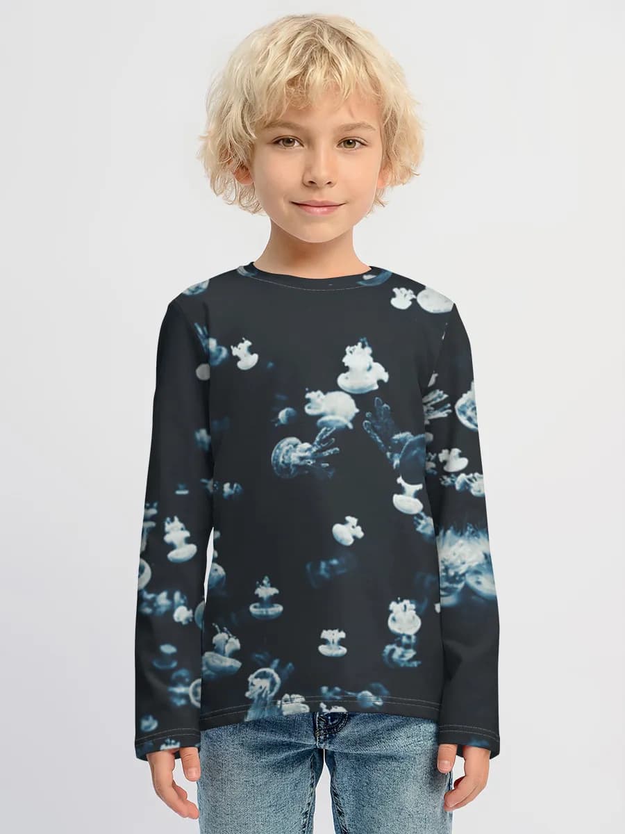 Boys' cotton long sleeve shirt