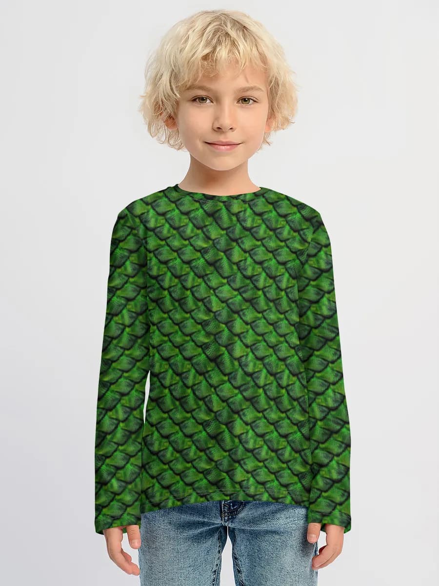 Boys' cotton long sleeve shirt