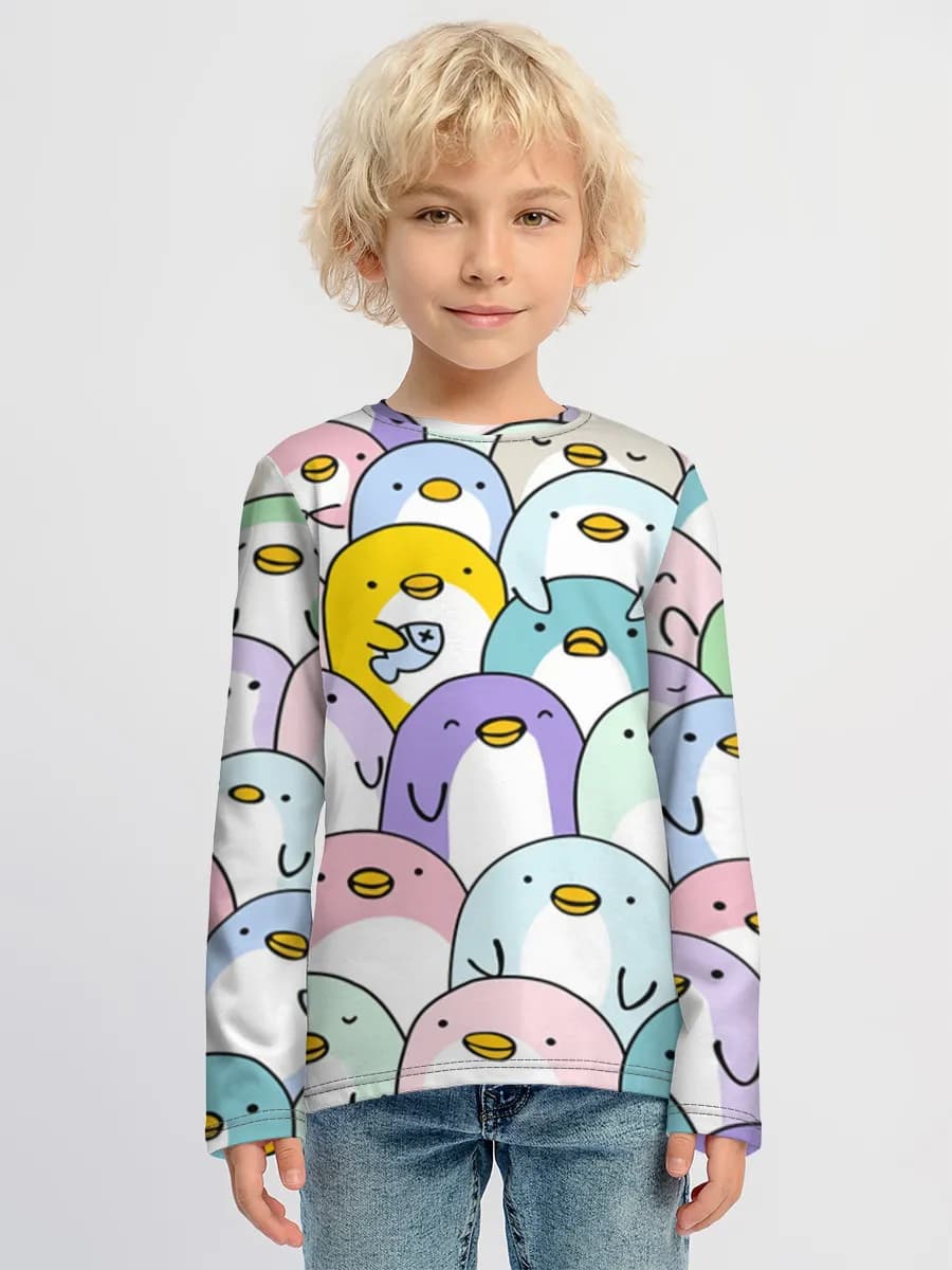 Camiseta Manga Larga de Algodón Niño