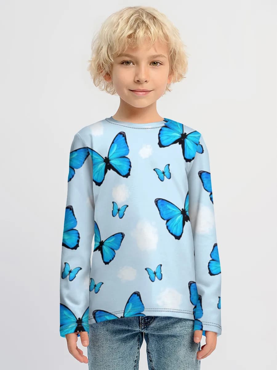 Boys' cotton long sleeve shirt