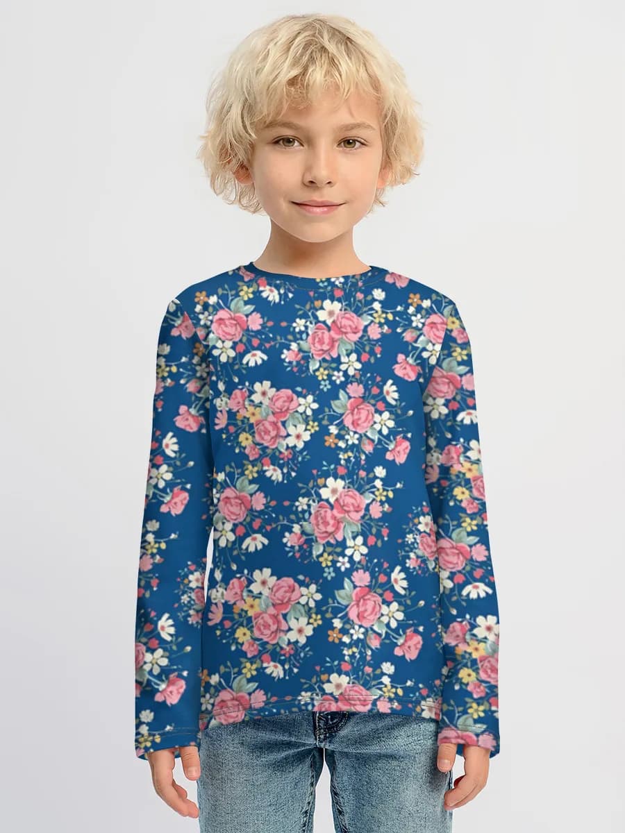 Camiseta Manga Larga de Algodón Niño