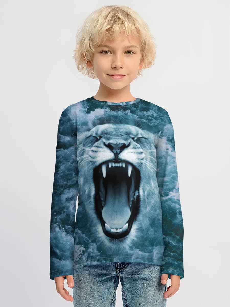 Boys' cotton long sleeve shirt