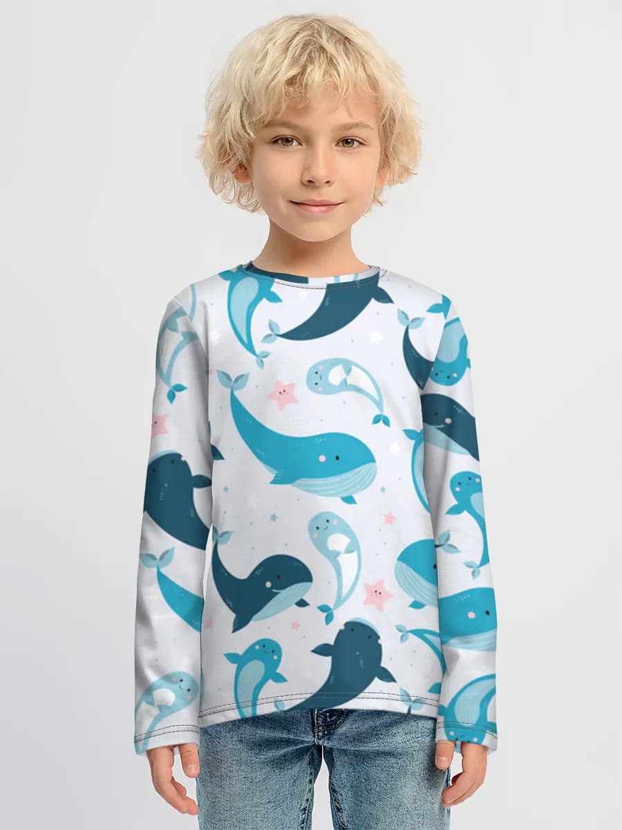 Camiseta Manga Larga de Algodón Niño