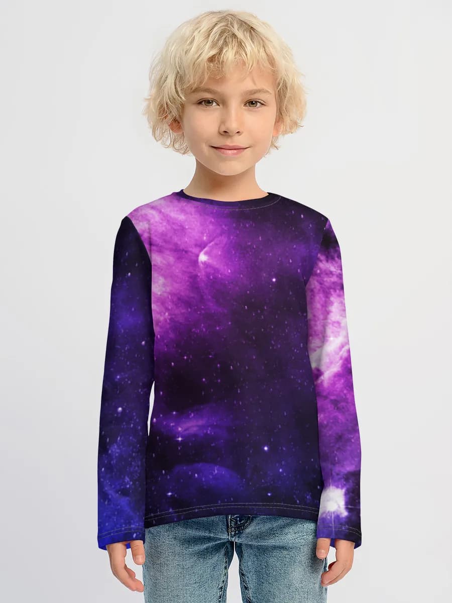 Boys' cotton long sleeve shirt