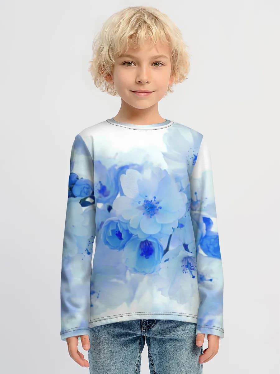 Boys' cotton long sleeve shirt