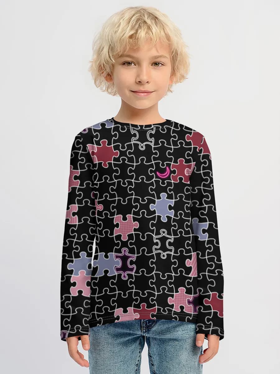 Boys' cotton long sleeve shirt