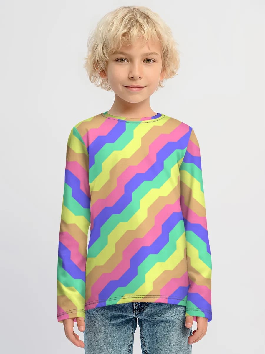 Boys' cotton long sleeve shirt
