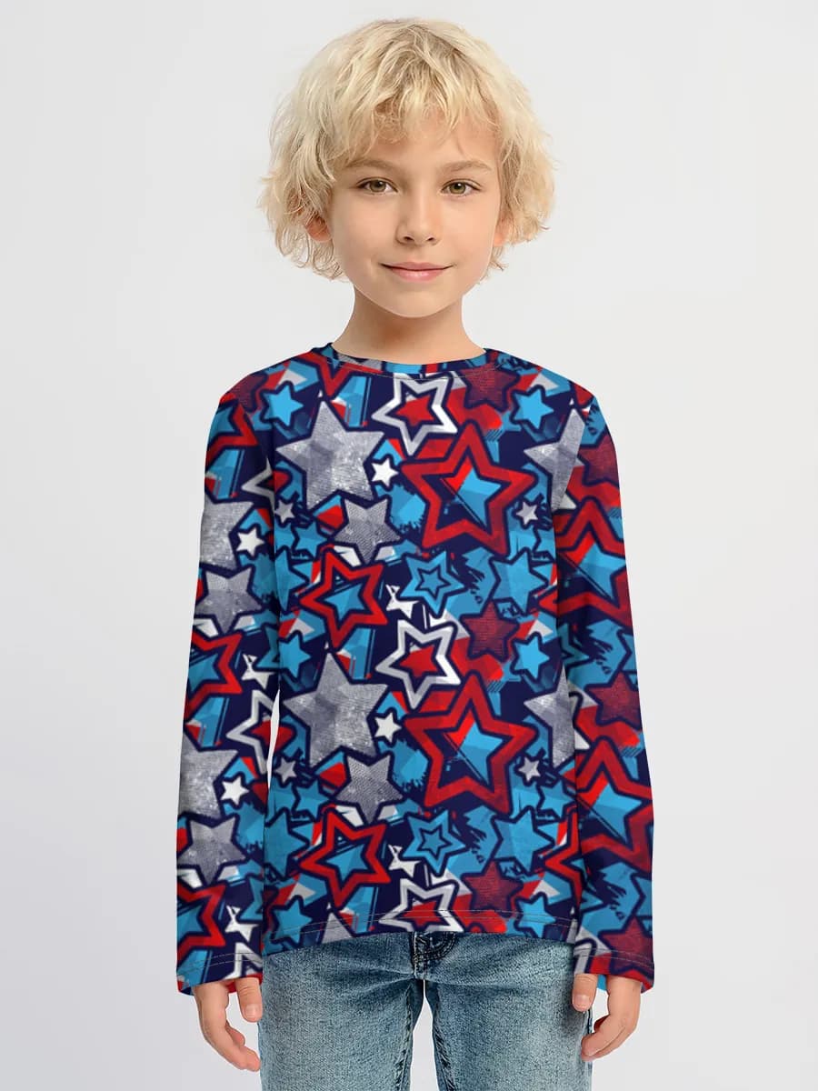 T-shirt manches longues coton garçon