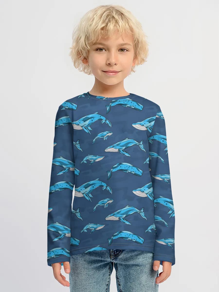Camiseta Manga Larga de Algodón Niño